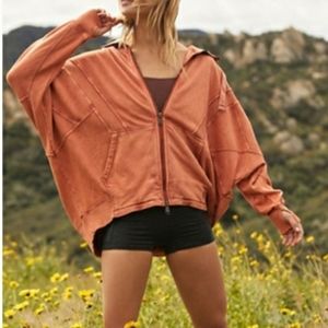 FREE PEOPLE HOODIE( L) like new.